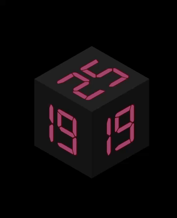 3D clock
